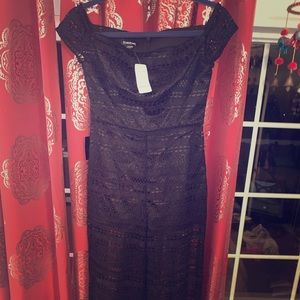 P-hanna off shoulder lace jumpsuit